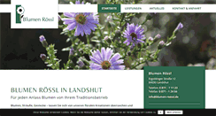 Desktop Screenshot of blumen-roessl.de