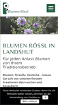 Mobile Screenshot of blumen-roessl.de